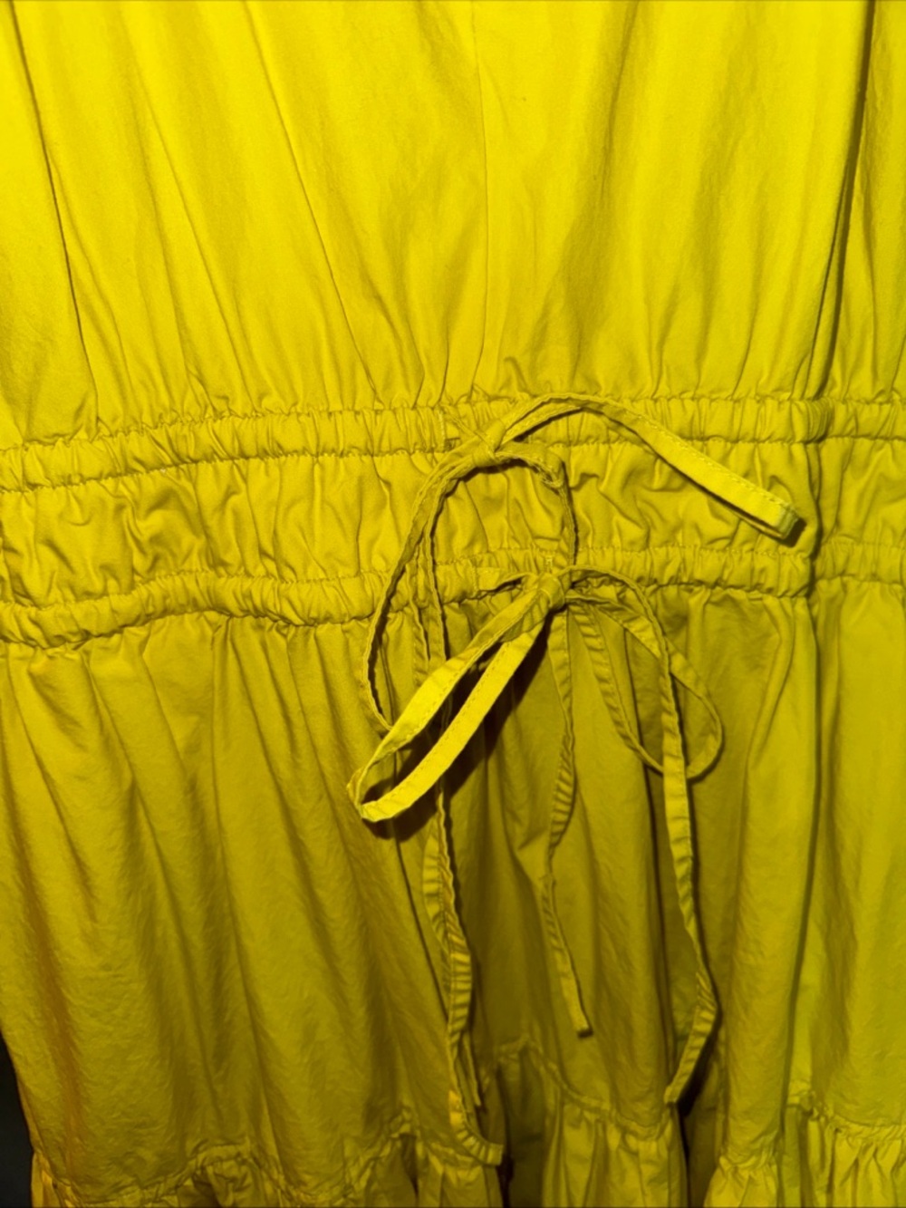 Tiered Lime Green Maxi Dress with V-Neck - Women - Picture 4 of 6